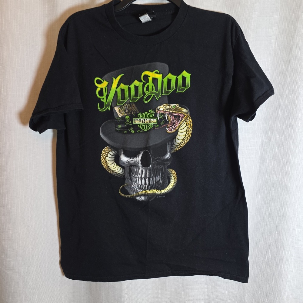 2022 HARLEY DAVIDSON Men's T-Shirt VOODOO ORLEANS LOUISIANA French Quarter L
